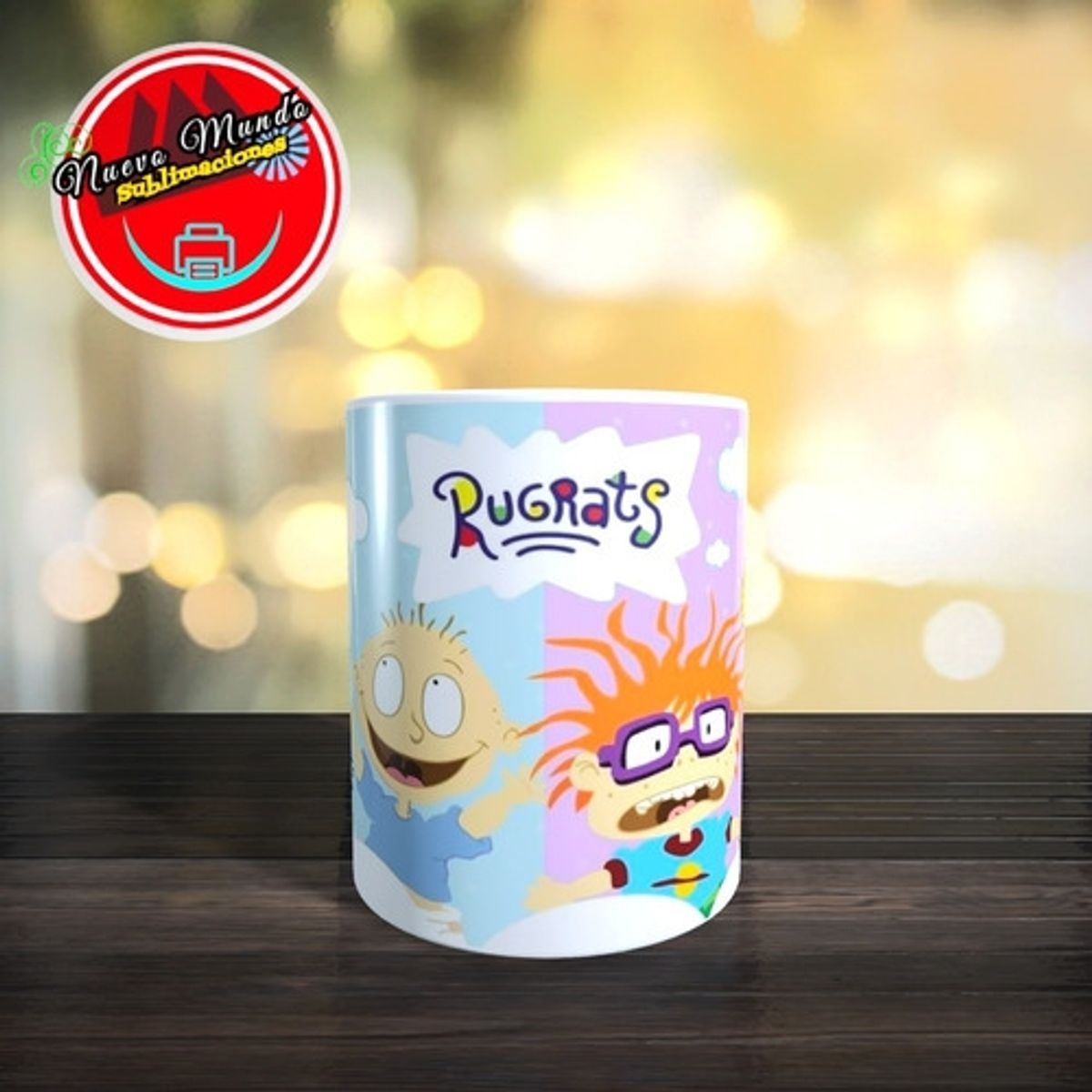 GENERICO - Taza Blanca De Rugrats Personajes