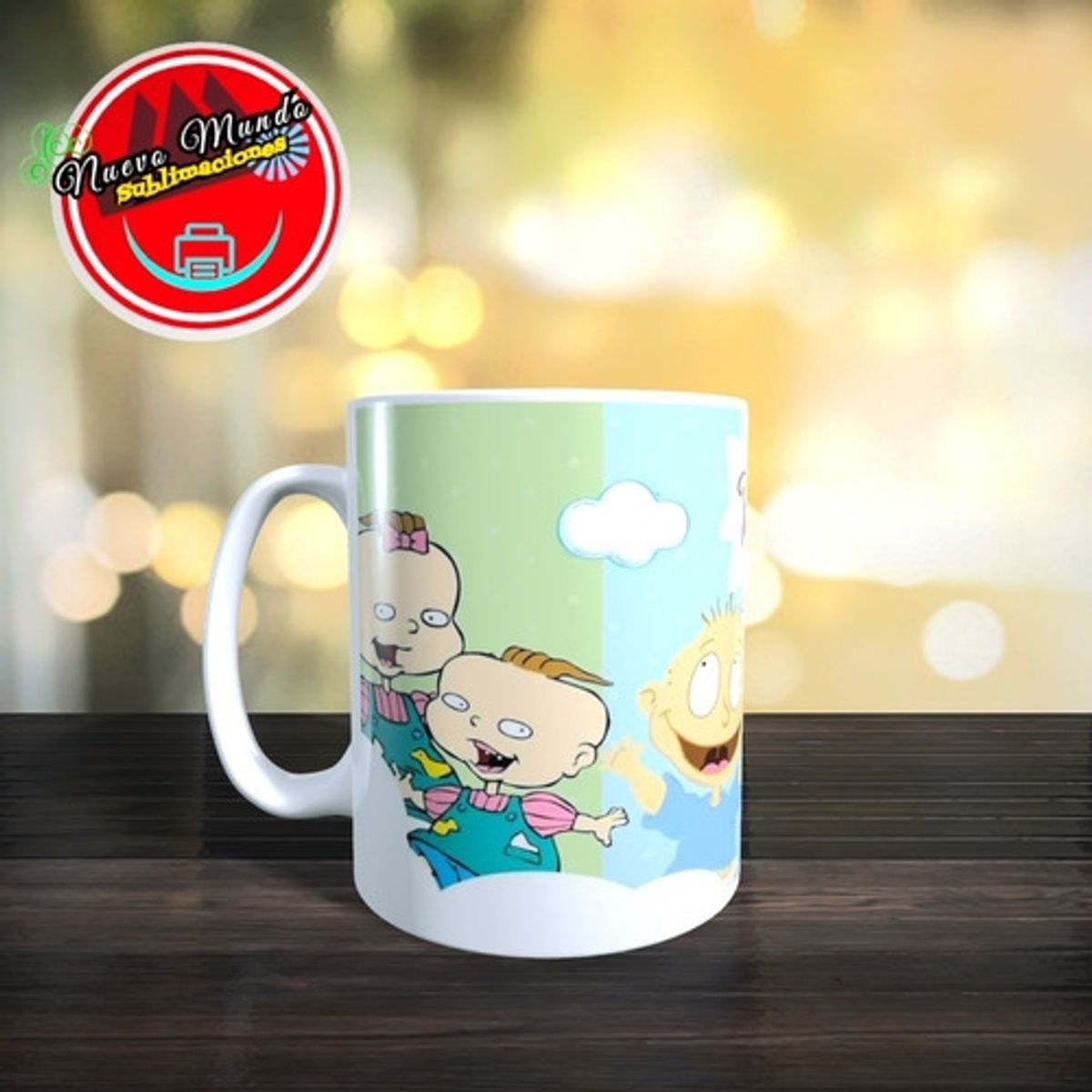 GENERICO - Taza Blanca De Rugrats Personajes