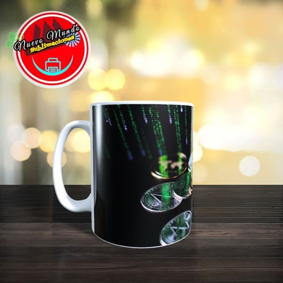 GENERICO - Taza Blanca Tokens Criptomoneda 1