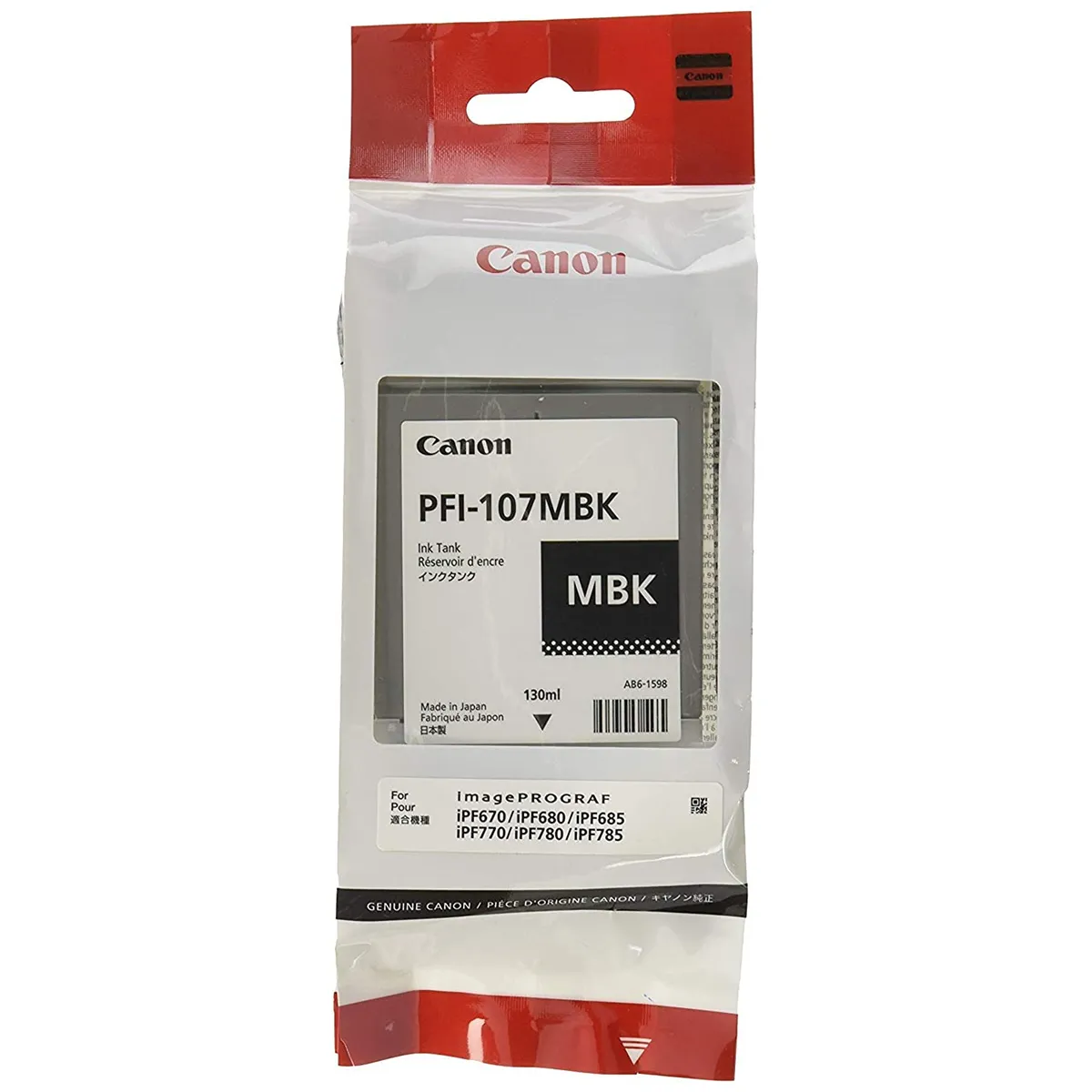 CANON - Cartucho De Tinta Canon PFI-107MBK Negro Mate Original CANON