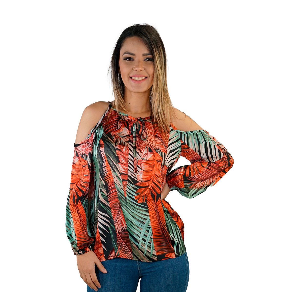 TENTATION - Bluson Estampado ML Rojo