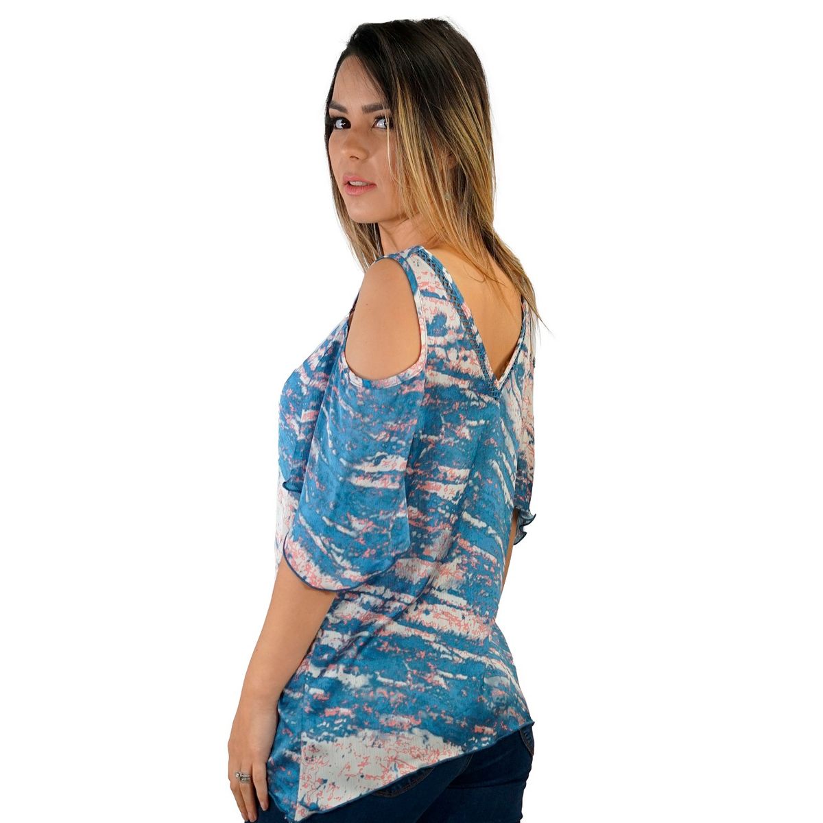 TENTATION - Bluson Estampado MC Azul