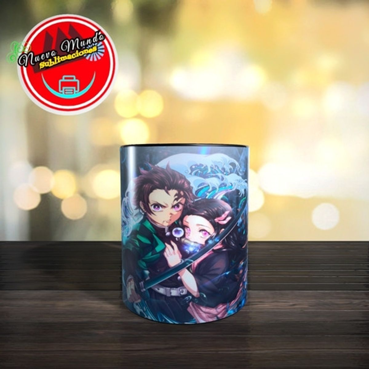 GENERICO - Taza Mágica De Demon Slayer - Tanjir Y Nezuko