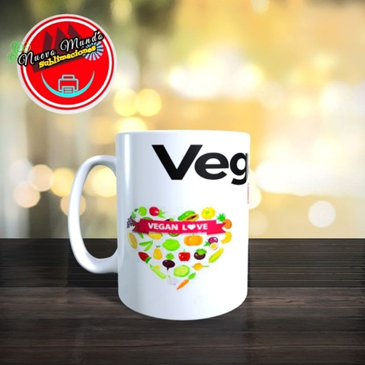 GENERICO - Taza Blanca Vegano - Vegan Life Live