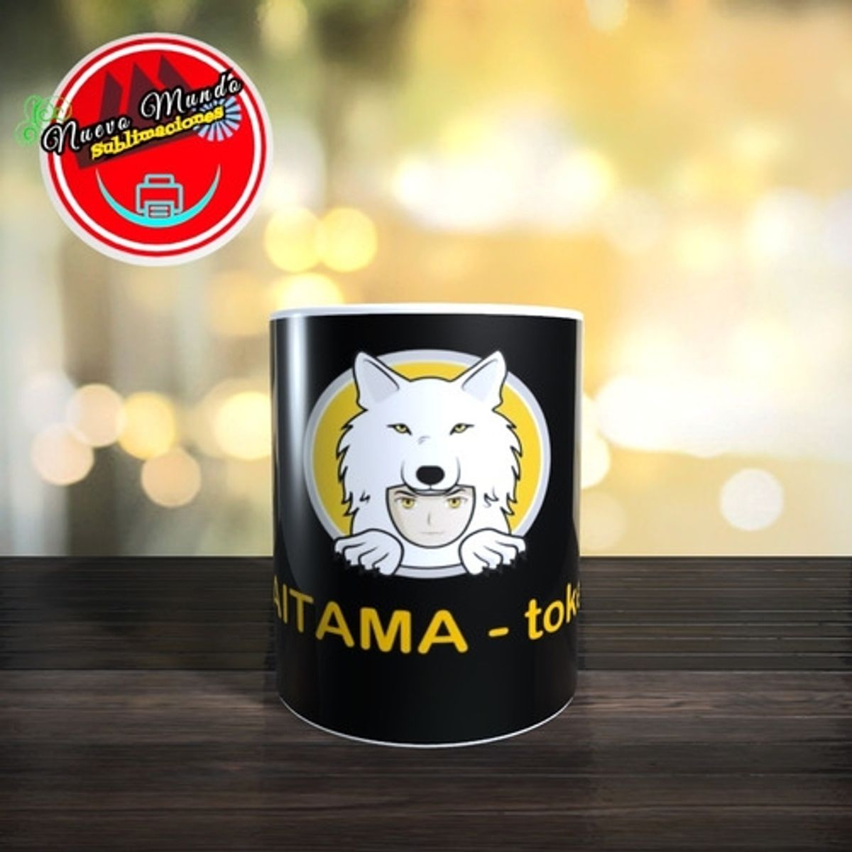 GENERICO - Taza Blanca Tokens Criptomonedas Saitama