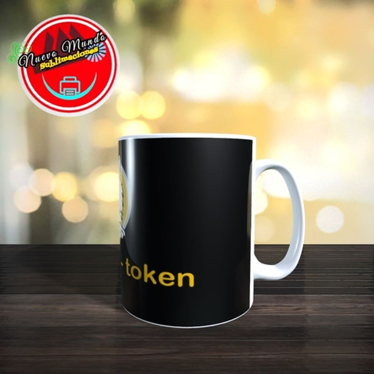 GENERICO - Taza Blanca Tokens Criptomonedas Saitama