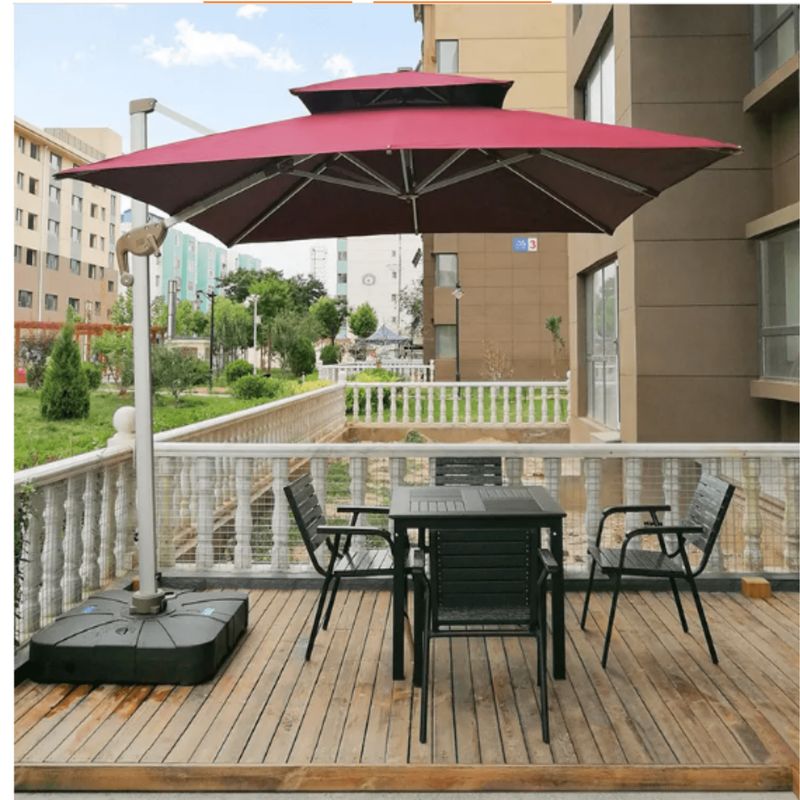 SM - Juego De Comedor exteriores Negro 4 sillas Terraza, Mall, Restaurante