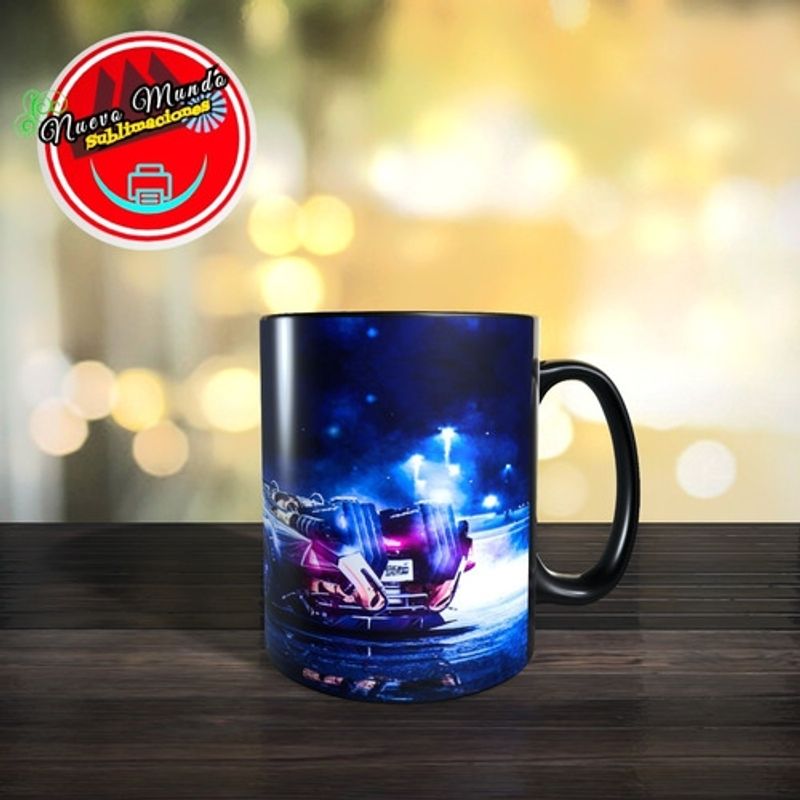 GENERICO - Taza Mágica De Delorean Futurista Y Marty Mcfly