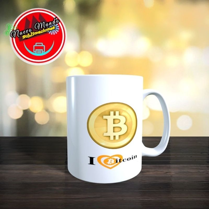 GENERICO - Taza Blanca BTC - Token Criptomoneda