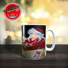 GENERICO - Taza Blanca De Inuyasha De Navidad