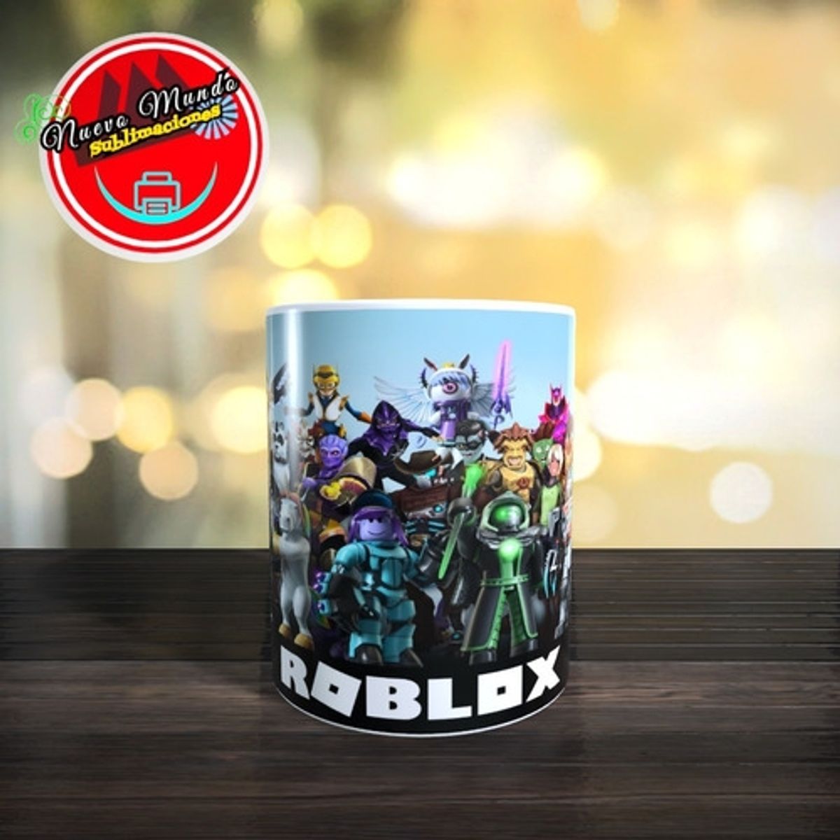 GENERICO - Taza Blanca De Roblox Videojuego