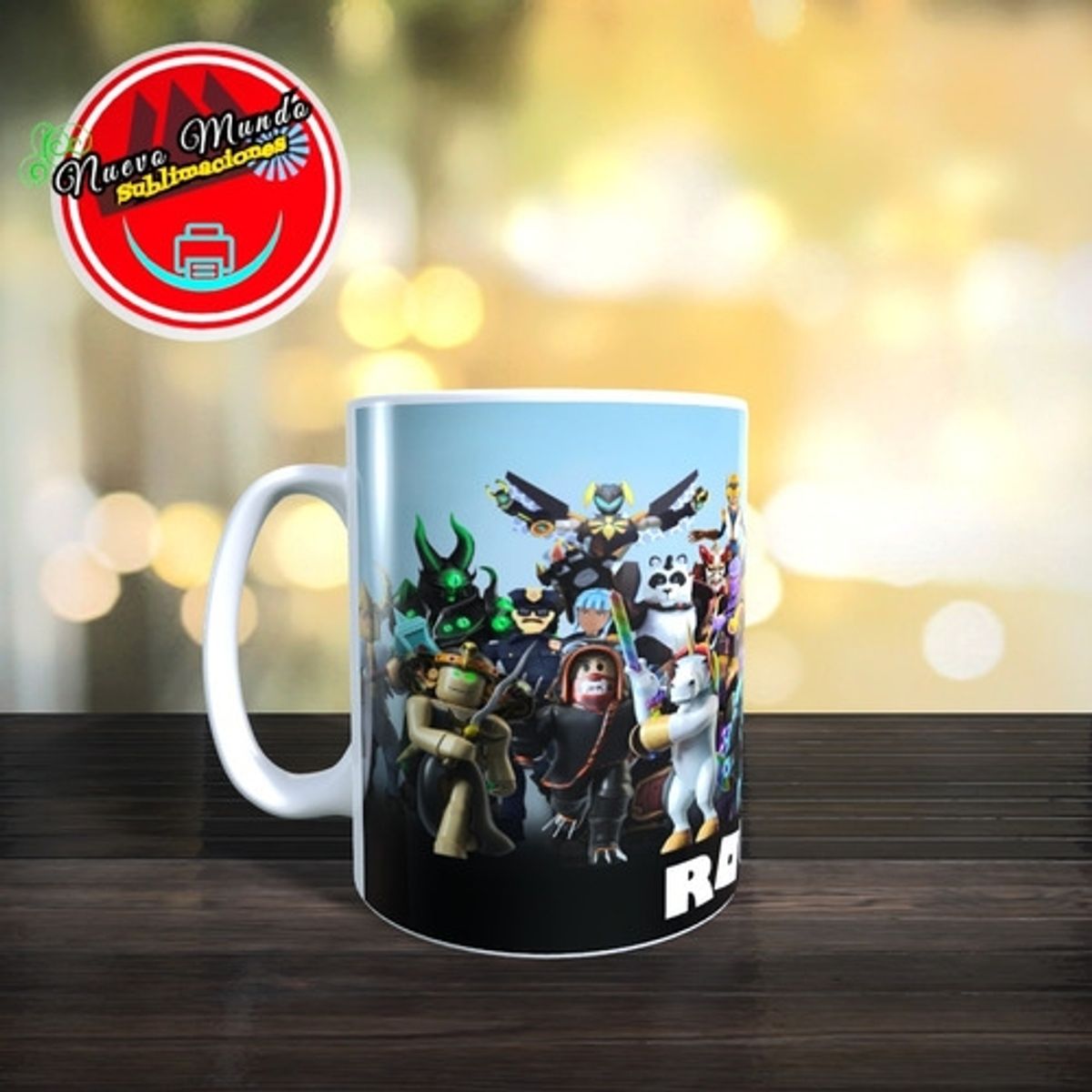 GENERICO - Taza Blanca De Roblox Videojuego