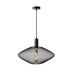BOSCO - LAMPARA COLGANTE MESH NEGRO 1xE27 CURVA