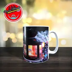 GENERICO - Taza Blanca De Navidad - Diseño De Lampara