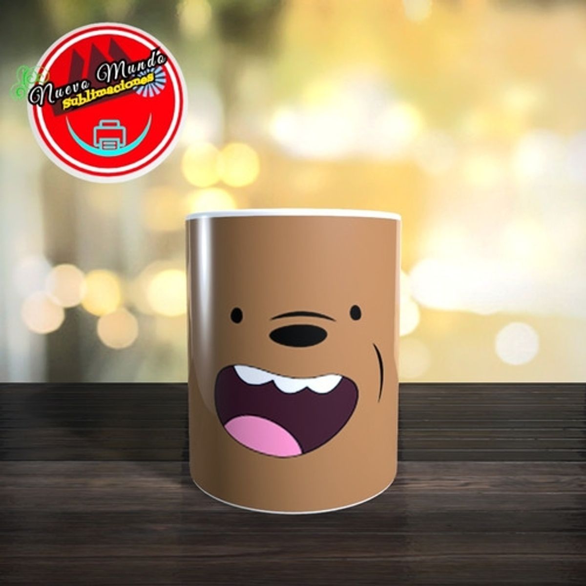 GENERICO - Taza Blanca De Cara Pardo - Escandalosos