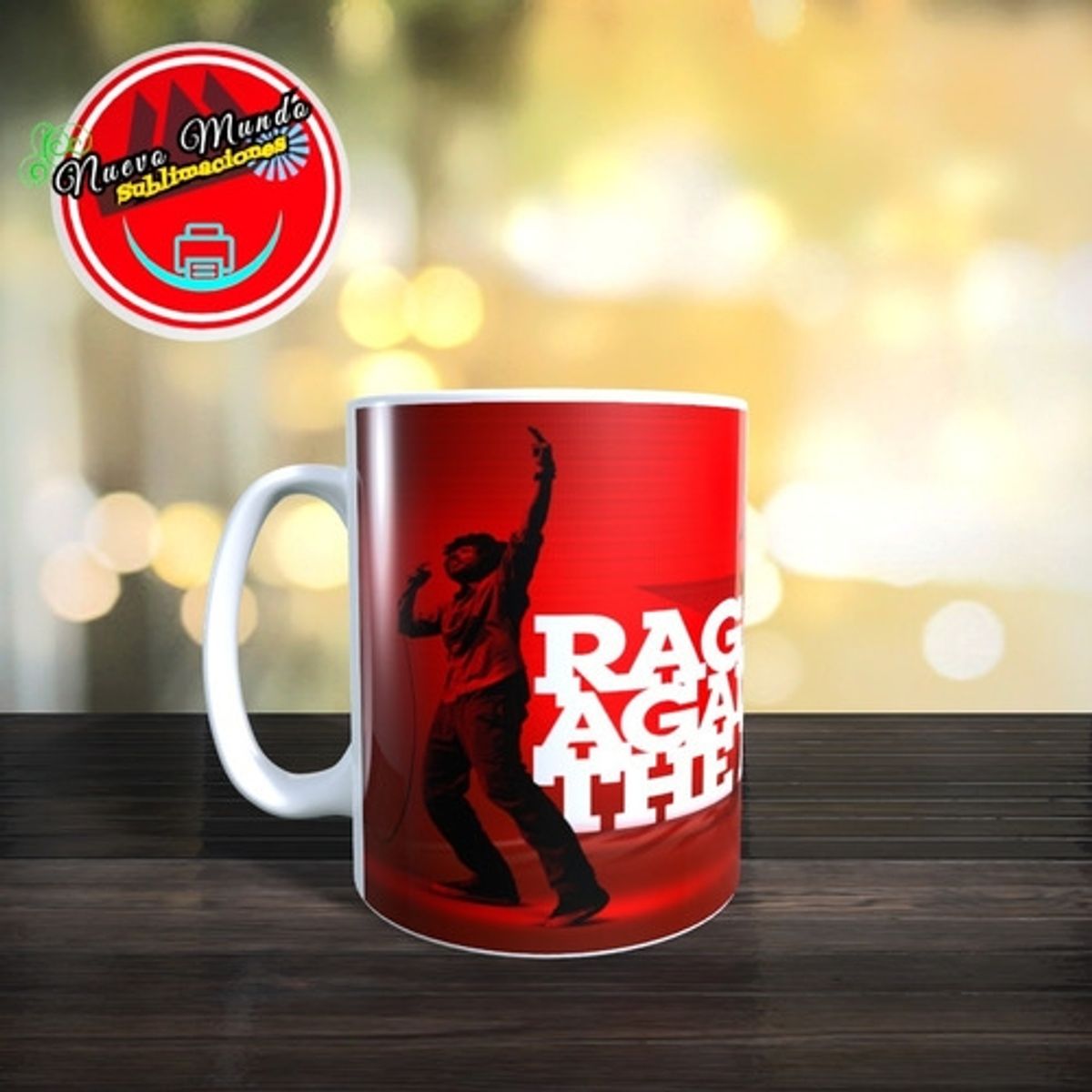 GENERICO - Taza Blanca De Rage Against The Machine