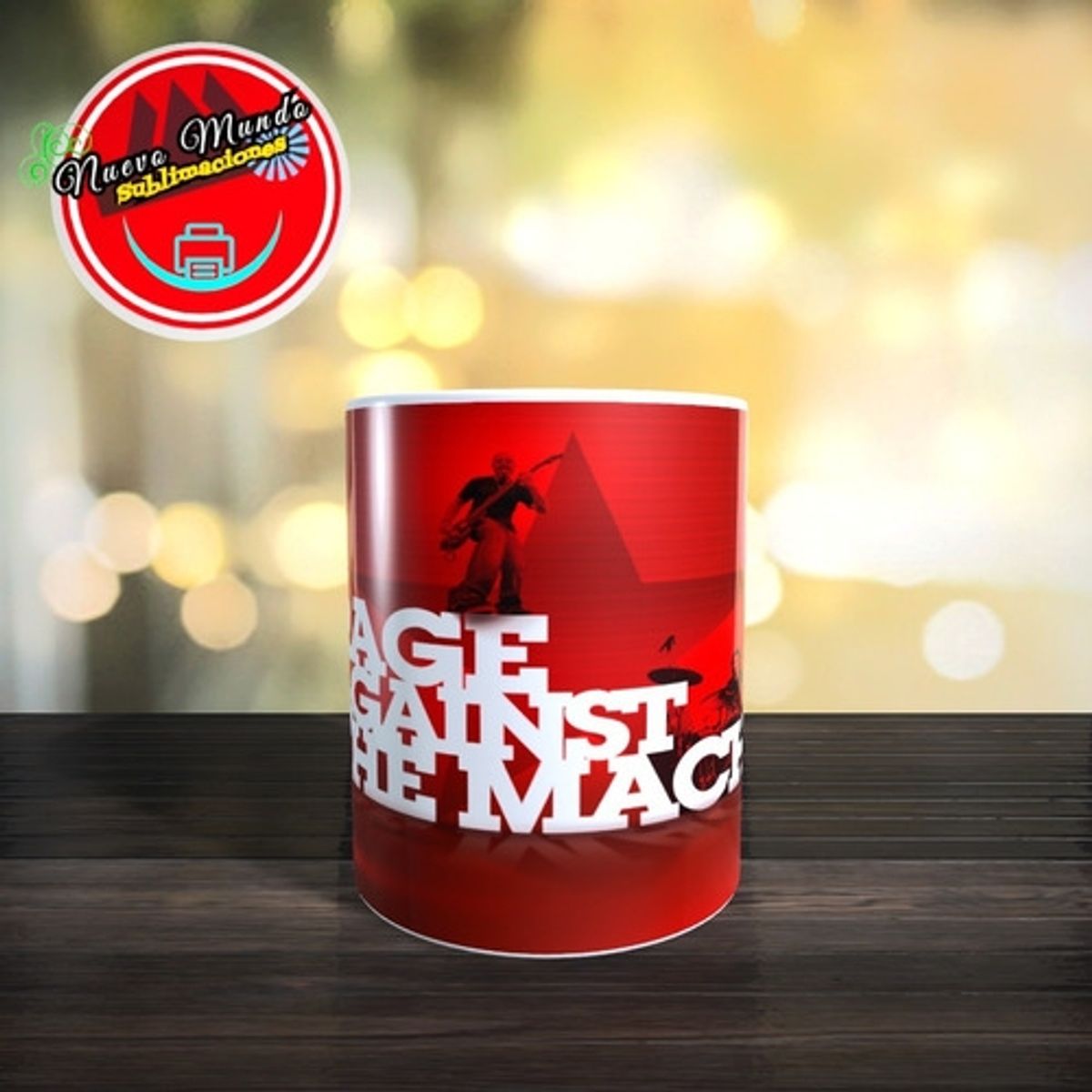 GENERICO - Taza Blanca De Rage Against The Machine