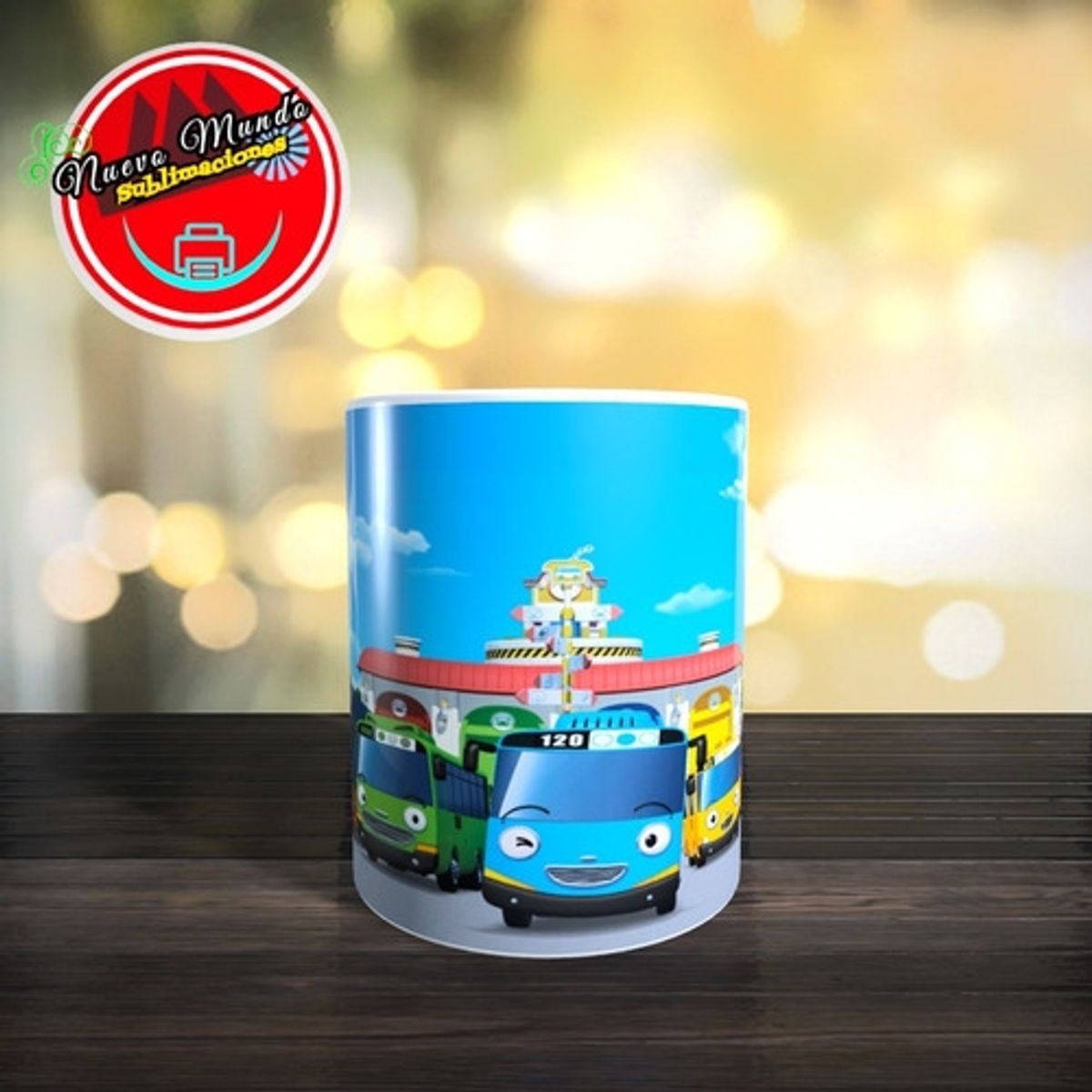 GENERICO - Taza Blanca De Tayo The Little Bus - El Pequeño Autobús