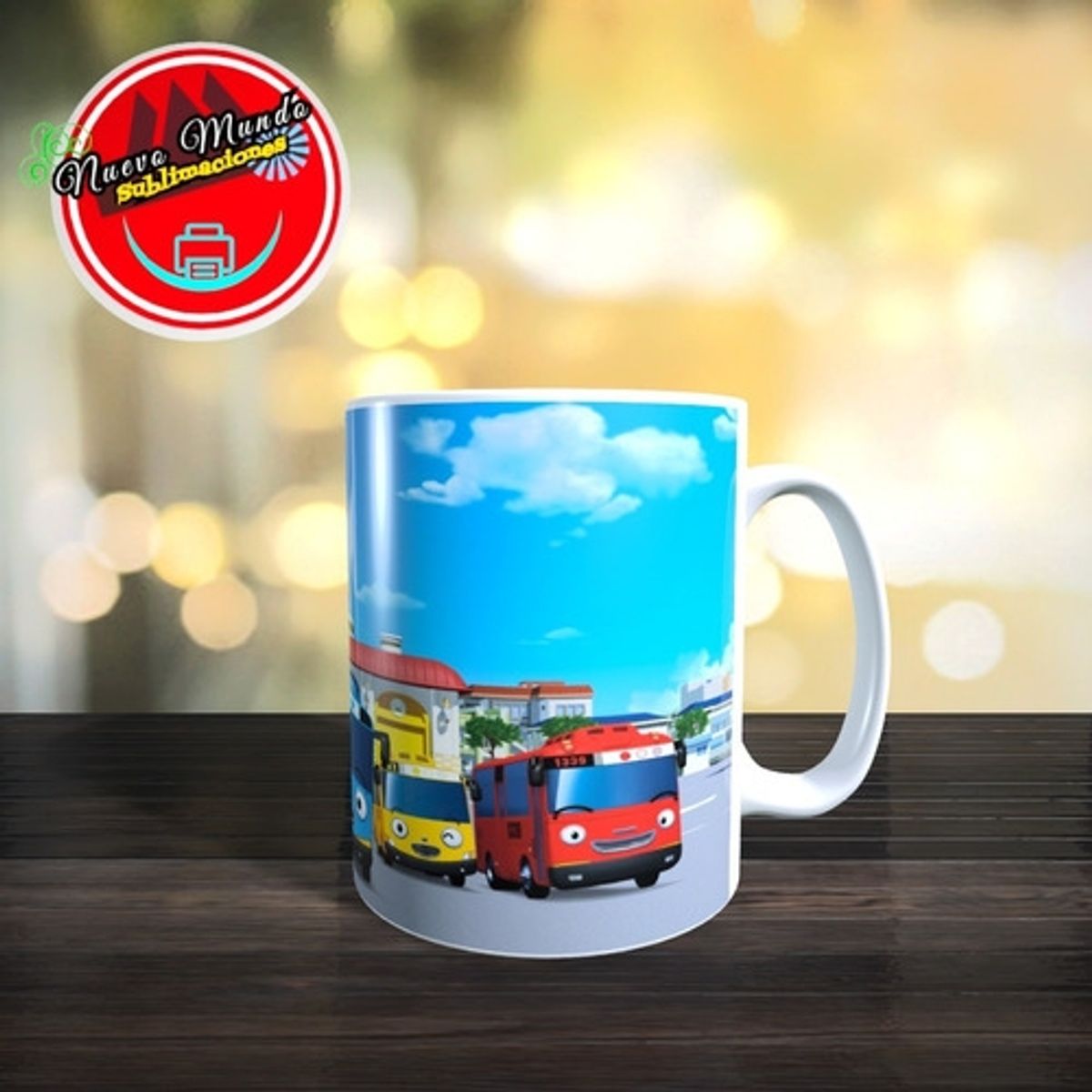 GENERICO - Taza Blanca De Tayo The Little Bus - El Pequeño Autobús