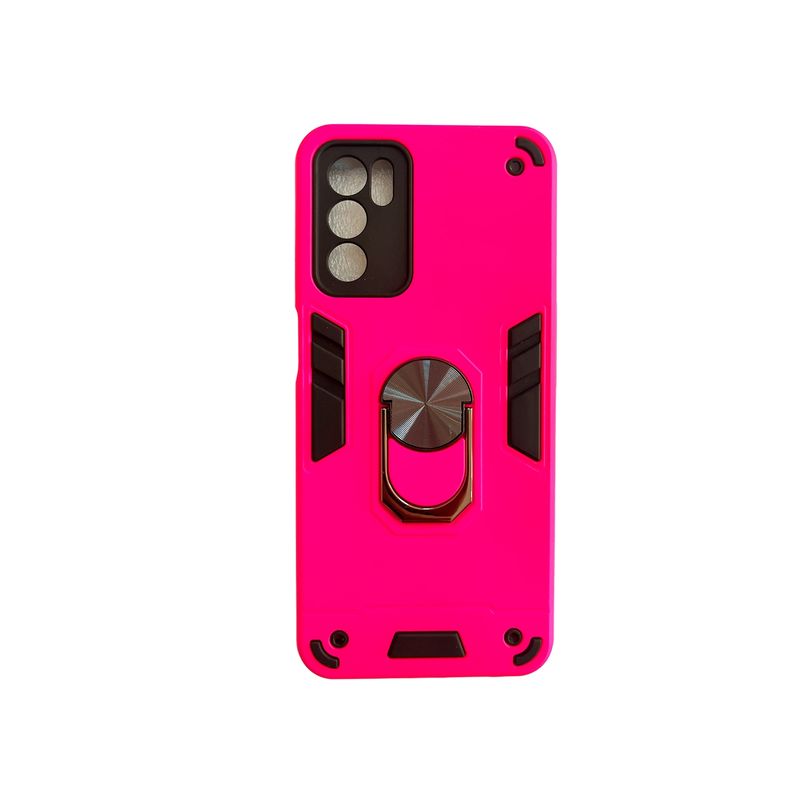 JOIGO - Carcasa Para Oppo A16 Anti-Golpes Anillo Fucsia