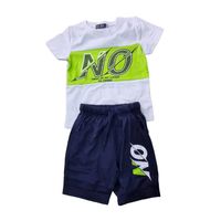 Pack 3 Conjunto Polera + Short Niño Algodon tricolor Surtidos.