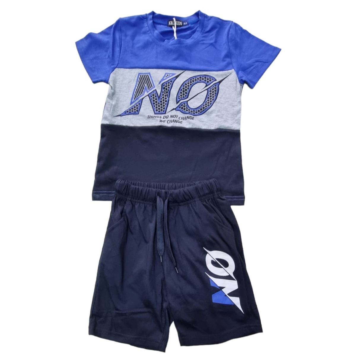 AGW - Pack 3 Conjunto Polera + Short Niño Algodon tricolor Surtidos.