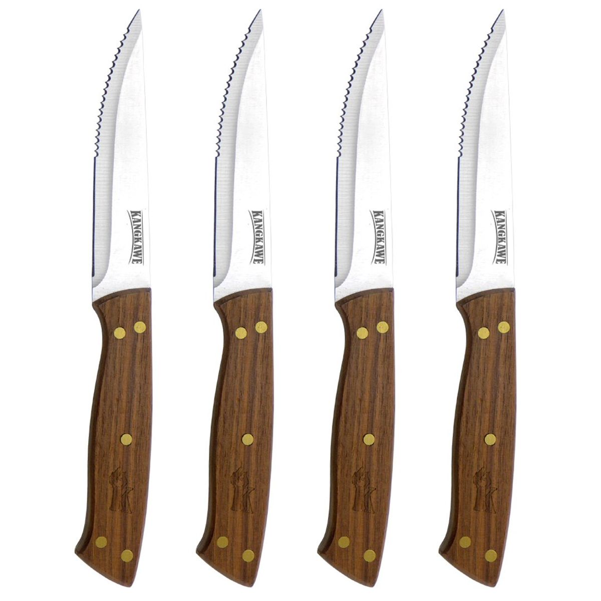 KANGKAWE - SET DE 4 CUCHILLOS DE 5" PARA ASADO