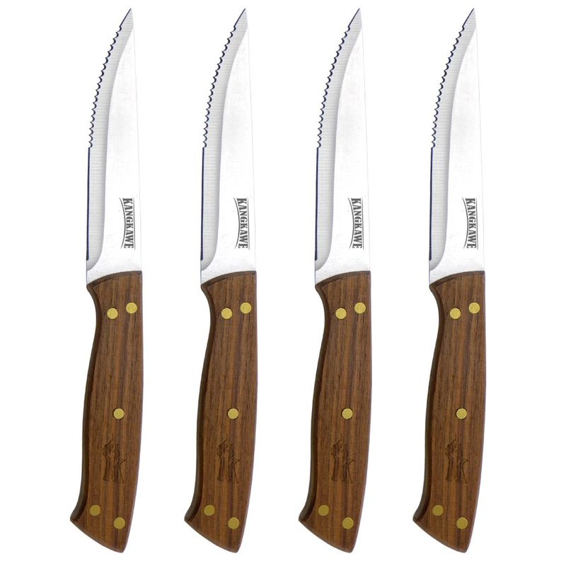 KANGKAWE - SET DE 4 CUCHILLOS DE 5" PARA ASADO