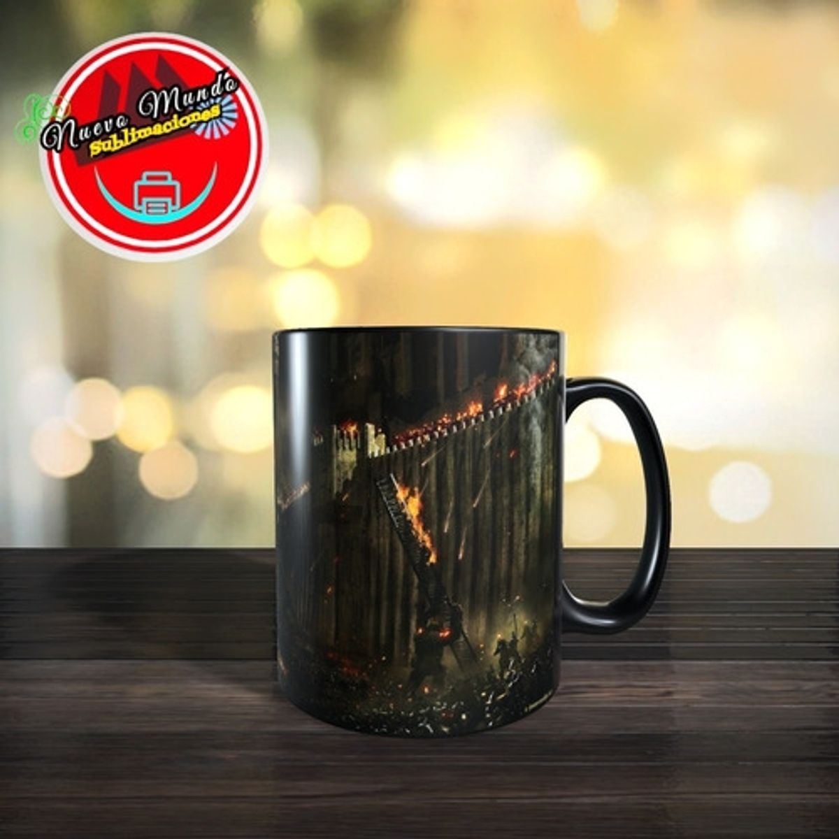 GENERICO - Taza Mágica De The Lord Of The Rings - Batalla De Mordor