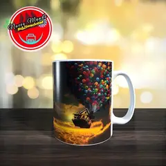 GENERICO - Taza Blanca De Up Casa Volando