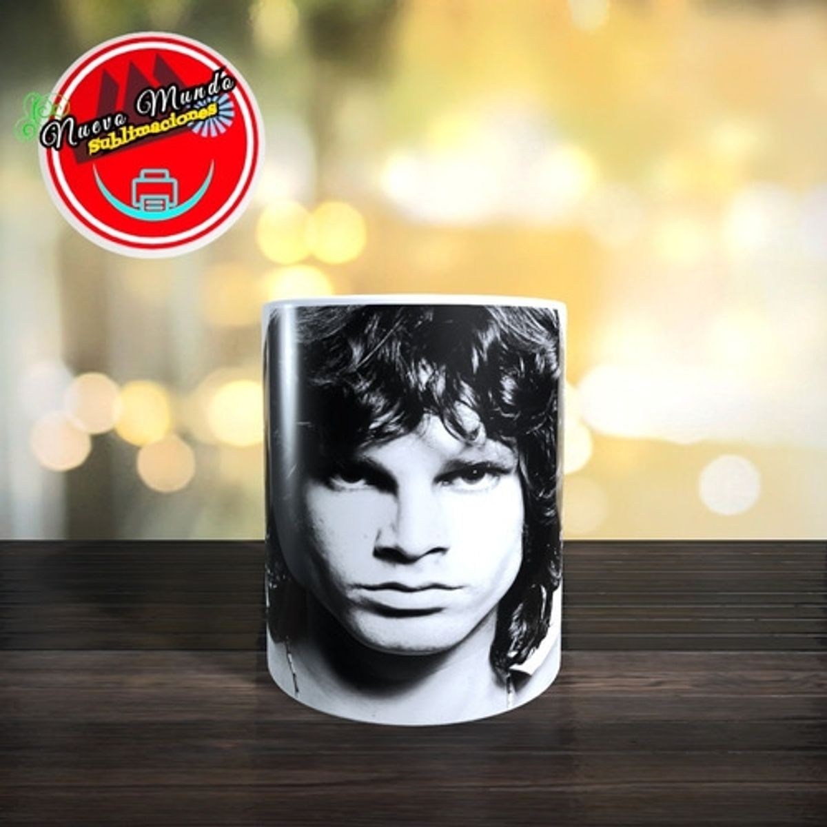 GENERICO - Taza Blanca De Jim Morrison - The Doors