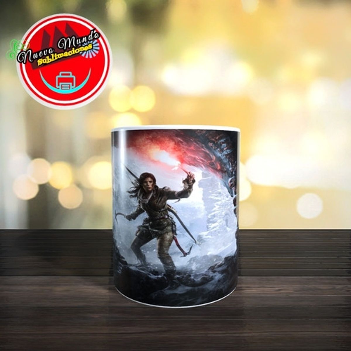 GENERICO - Taza Blanca De Tomb Raider