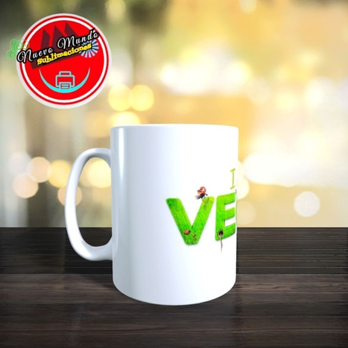 GENERICO - Taza Blanca Vegano - Vegan