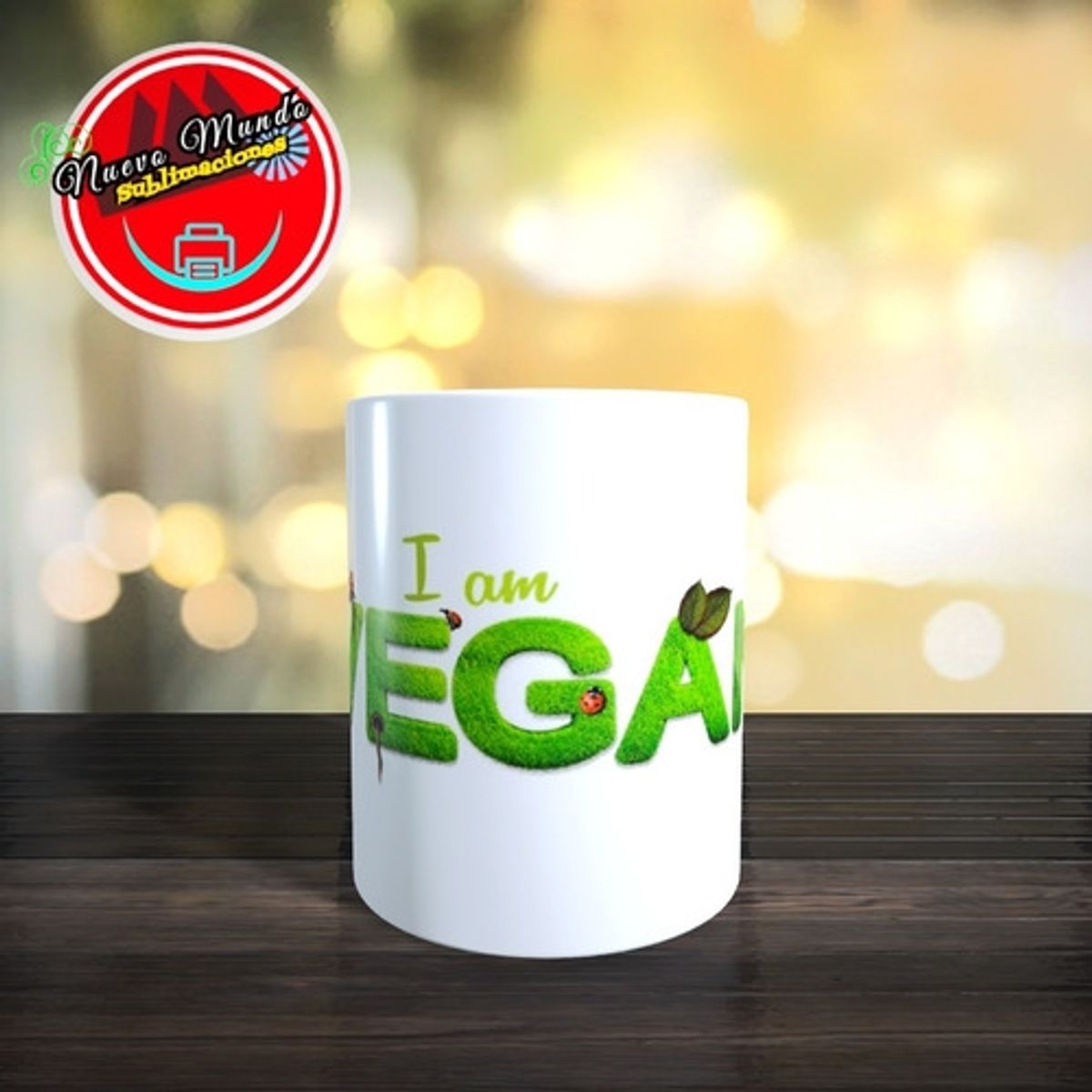 GENERICO - Taza Blanca Vegano - Vegan