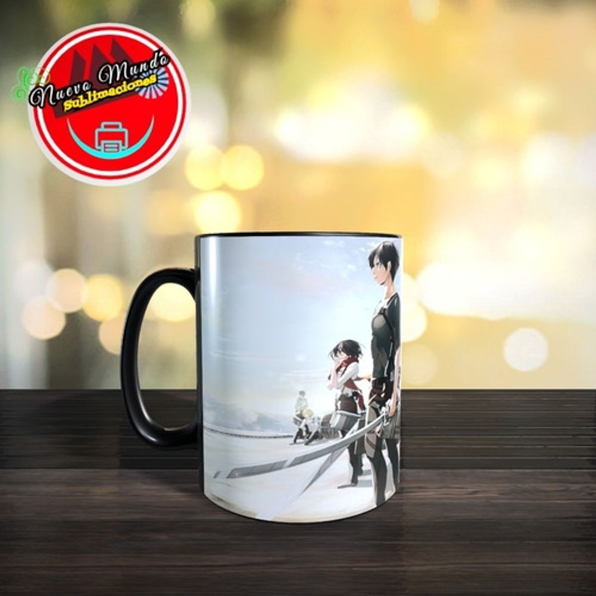 GENERICO - Taza Mágica Deshingeki No Kyojin - Ataque A Los Titanes