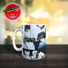 GENERICO - Taza Blanca De L Death Note Fondo De Manga