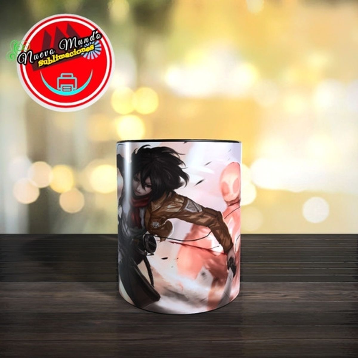 GENERICO - Taza Mágica De Mikasa - Shingeki No Kyojin