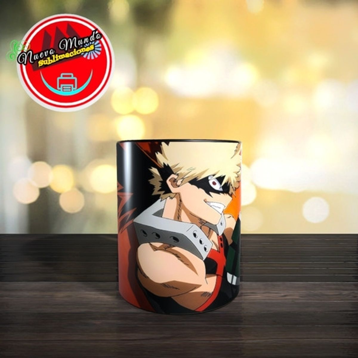 GENERICO - Taza Mágica De Bakugou Katsuki Gacha Hero Academy