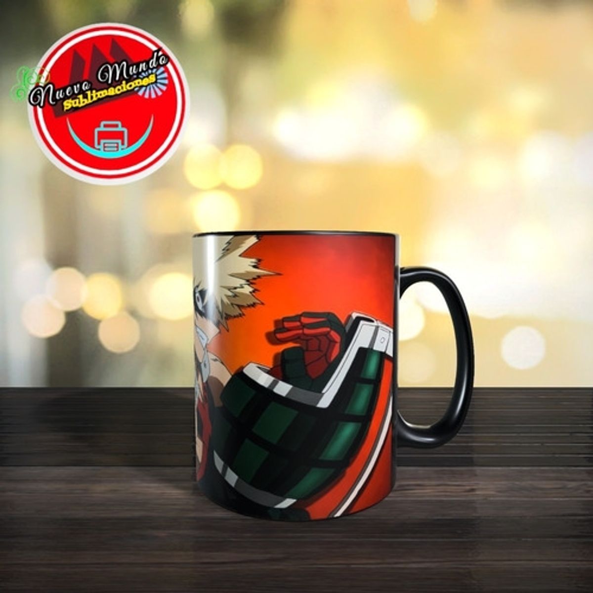 GENERICO - Taza Mágica De Bakugou Katsuki Gacha Hero Academy