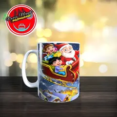 GENERICO - Taza Blanca De Navidad En El Trineo.