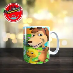 GENERICO - Taza Blanca De El Perro Chocolo Y Sus Amigos