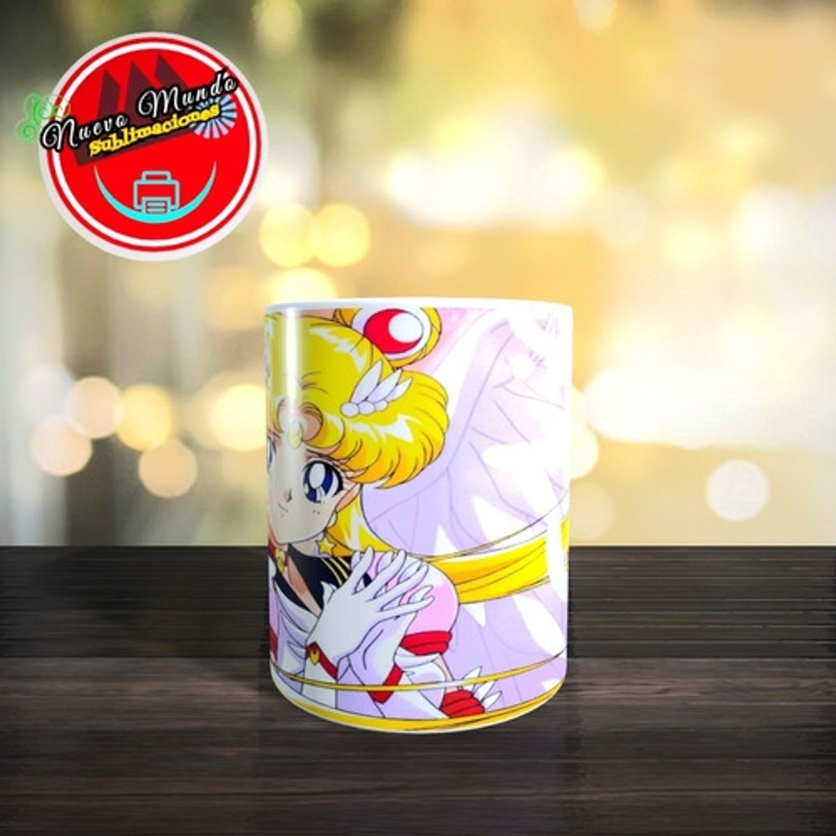 GENERICO - Taza Blanca De Sailor Moon - Serena Tsukino