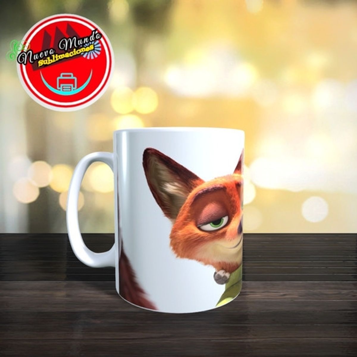 GENERICO - Taza Blanca De Zootopia - Judy Hopps Y Nick Wilde