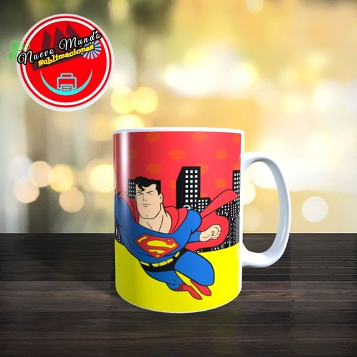 GENERICO - Taza Blanca De Superman - La Serie Animada