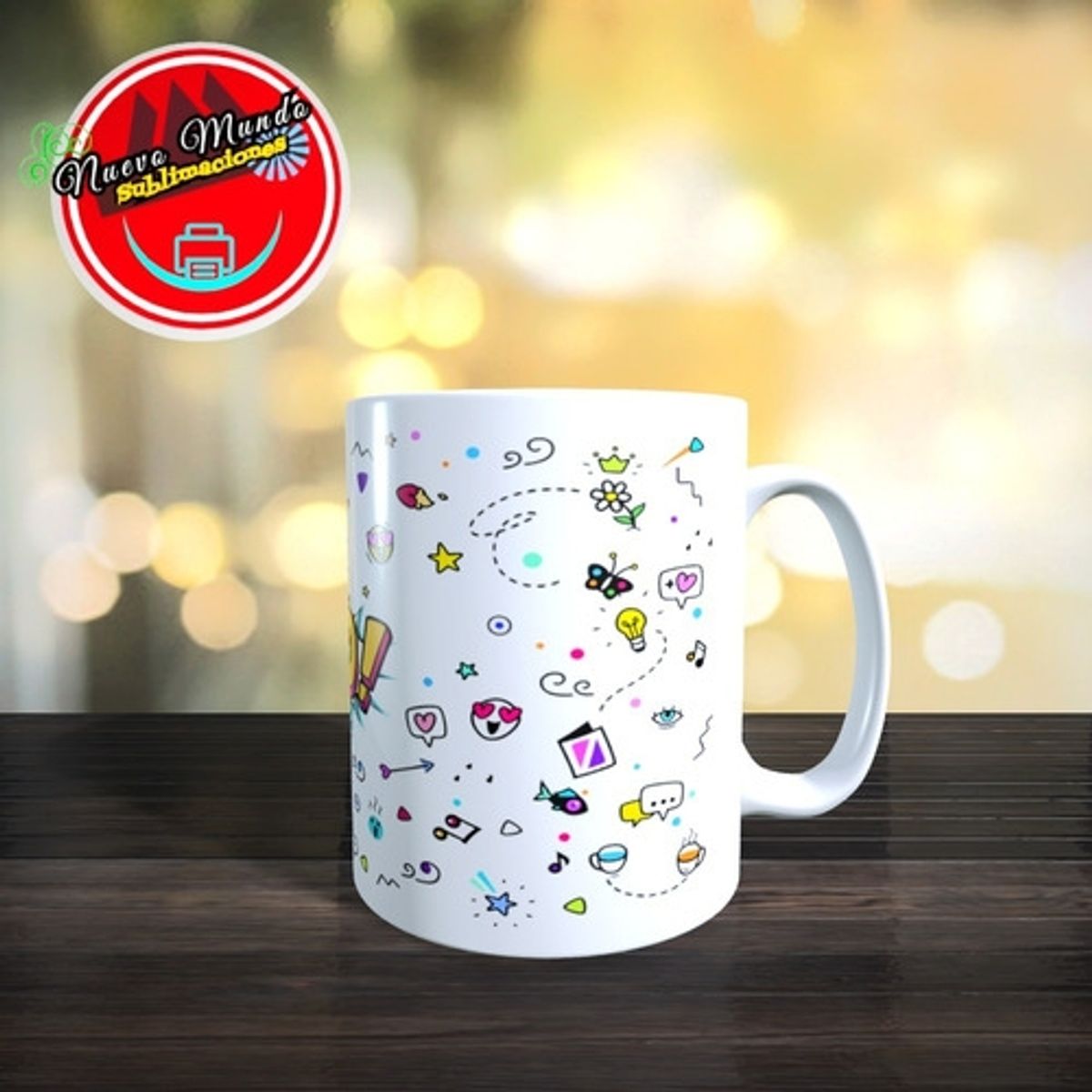 GENERICO - Taza Blanca De 123 Go - Canal De Youtube