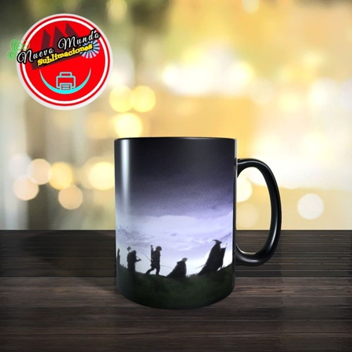 GENERICO - Taza Mágica De La Comunidad Del Anillo