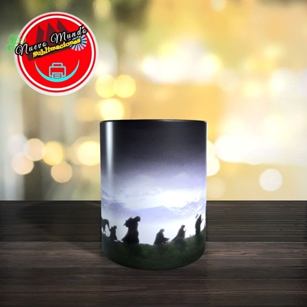 GENERICO - Taza Mágica De La Comunidad Del Anillo