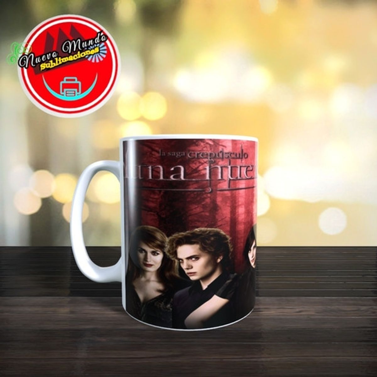 GENERICO - Taza Blanca De La Saga Crepúsculo