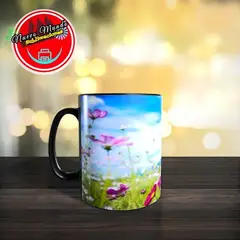GENERICO - Taza Mágica De Flores Moradas