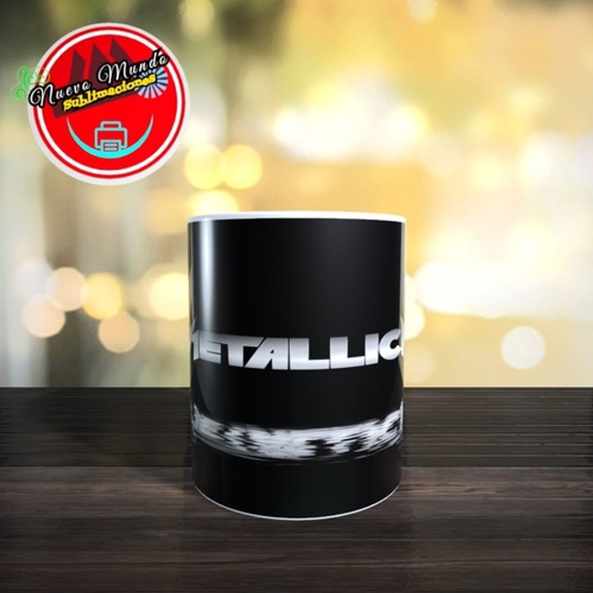 GENERICO - Taza Blanca De Metallica Logo